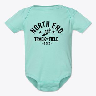 North End Elementary School Track and Field Baby Onesie