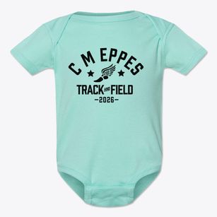 C M Eppes Middle School Track and Field Baby Onesie