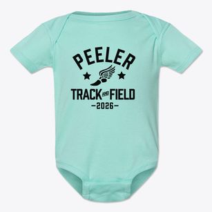 Peeler Open School For Performing Arts Track and Field Baby Onesie