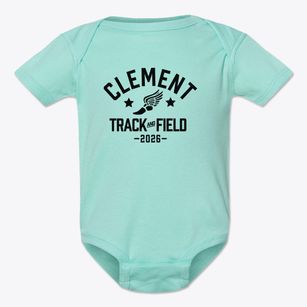 Clement Elementary School Track and Field Baby Onesie