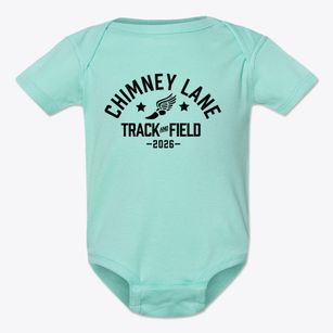 Chimney Lane Christian Academy Track and Field Baby Onesie