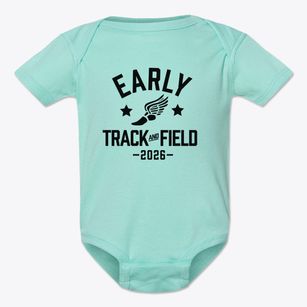 Early Childhood Center Track and Field Baby Onesie