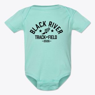 Black River Elementary School Track and Field Baby Onesie