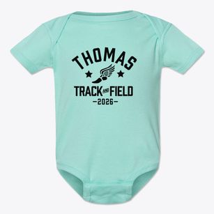 Thomas Jefferson Magnet School Track and Field Baby Onesie