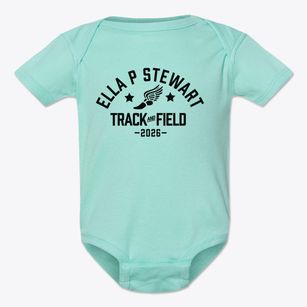 Ella P Stewart Elementary School Track and Field Baby Onesie