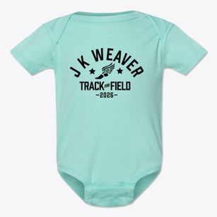 J K Weaver Technical Center Track and Field Baby Onesie