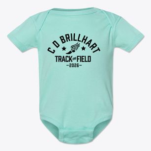C D Brillhart Elementary School Track and Field Baby Onesie