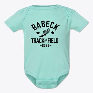 Babeck Elementary School Track and Field Baby Onesie