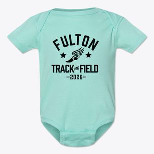 Fulton Elementary School Track and Field Baby Onesie