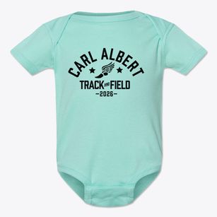 Carl Albert Junior High School Track and Field Baby Onesie