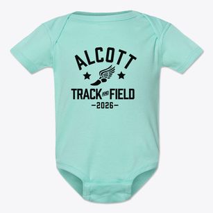 Alcott Elementary School Track and Field Baby Onesie