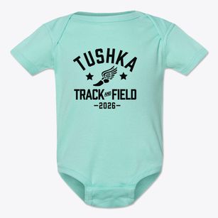 Tushka School Track and Field Baby Onesie