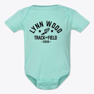 Lynn Wood Elementary School Track and Field Baby Onesie