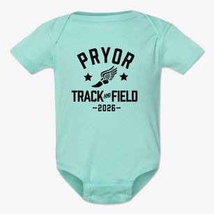 Pryor Senior High School Track and Field Baby Onesie