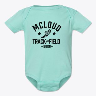 Mcloud High School Track and Field Baby Onesie