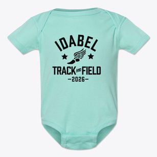 Idabel High School Track and Field Baby Onesie