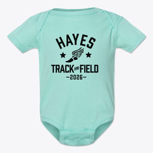Hayes Elementary School Track and Field Baby Onesie