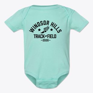 Windsor Hills Baptist School Track and Field Baby Onesie