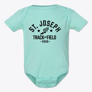 Saint Joseph School Track and Field Baby Onesie