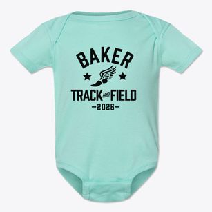 Baker High School Track and Field Baby Onesie