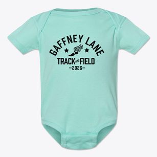 Gaffney Lane Elementary School Track and Field Baby Onesie