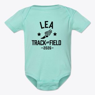 Lea Elementary School Track and Field Baby Onesie