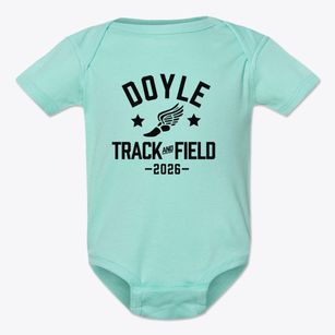 Doyle Elementary School Track and Field Baby Onesie
