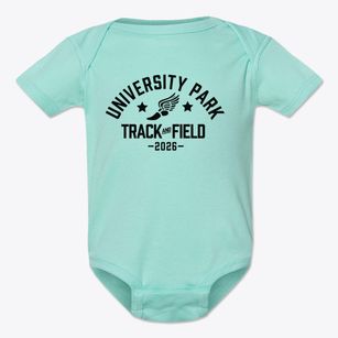 University Park Elementary School Track and Field Baby Onesie