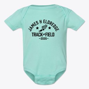 James H Eldredge Elementary School Track and Field Baby Onesie