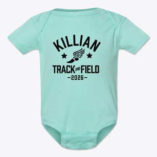 Killian Elementary School Track and Field Baby Onesie