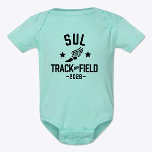 School Of Unlimited Learning Track and Field Baby Onesie