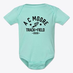 A C Moore Elementary School Track and Field Baby Onesie