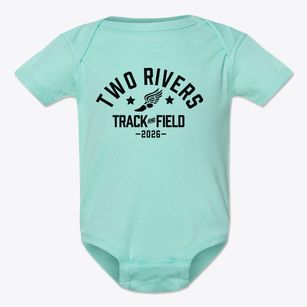 Two Rivers Middle School Track and Field Baby Onesie
