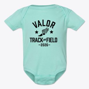 Valor College Prep Track and Field Baby Onesie