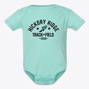Hickory Ridge Elementary School Track and Field Baby Onesie
