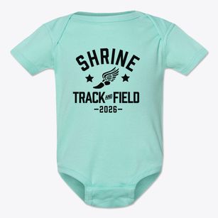 Shrine School Track and Field Baby Onesie