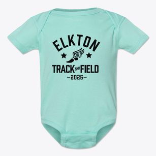 Elkton School Track and Field Baby Onesie
