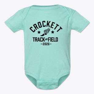 Crockett Elementary School Track and Field Baby Onesie