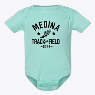 Medina Middle School Track and Field Baby Onesie