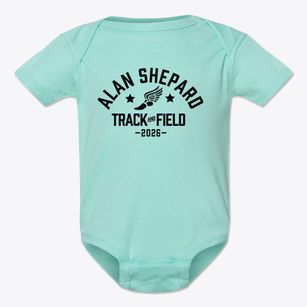Alan Shepard Middle School Track and Field Baby Onesie