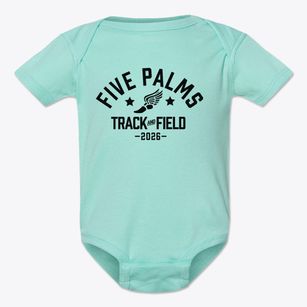 Five Palms Elementary School Track and Field Baby Onesie