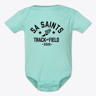 Sa Saints Track and Field Baby Onesie