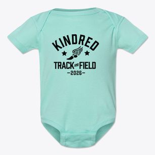 Kindred Elementary School Track and Field Baby Onesie