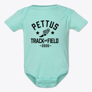 Pettus Elementary School Track and Field Baby Onesie
