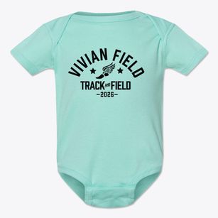 Vivian Field Track and Field Baby Onesie