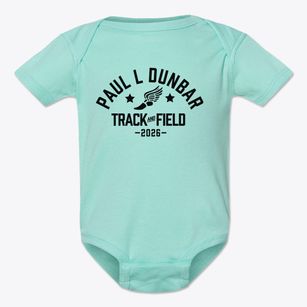 Paul L Dunbar Learning Center Track and Field Baby Onesie