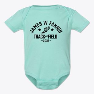 James W Fannin Primary School Track and Field Baby Onesie