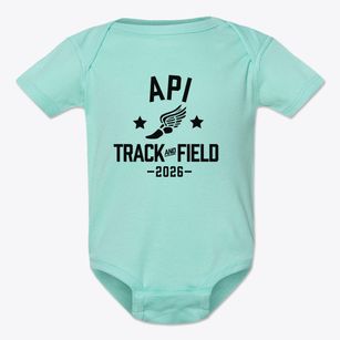Advanced Preparatory International Track and Field Baby Onesie