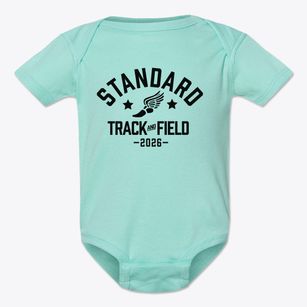 Standard Middle School Track and Field Baby Onesie