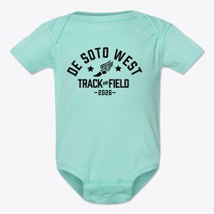 De Soto West Junior High School Track and Field Baby Onesie